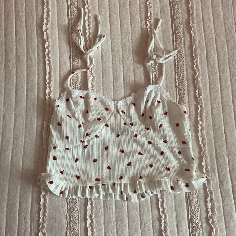 Cropped Floral Tank